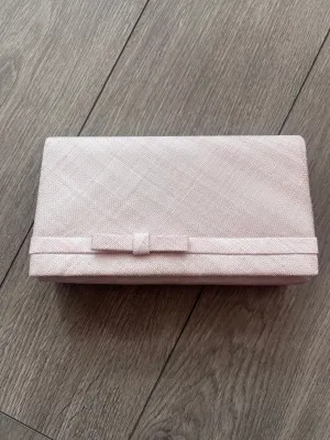 Classic Sinamay Orchid Clutch Bag For Weddings