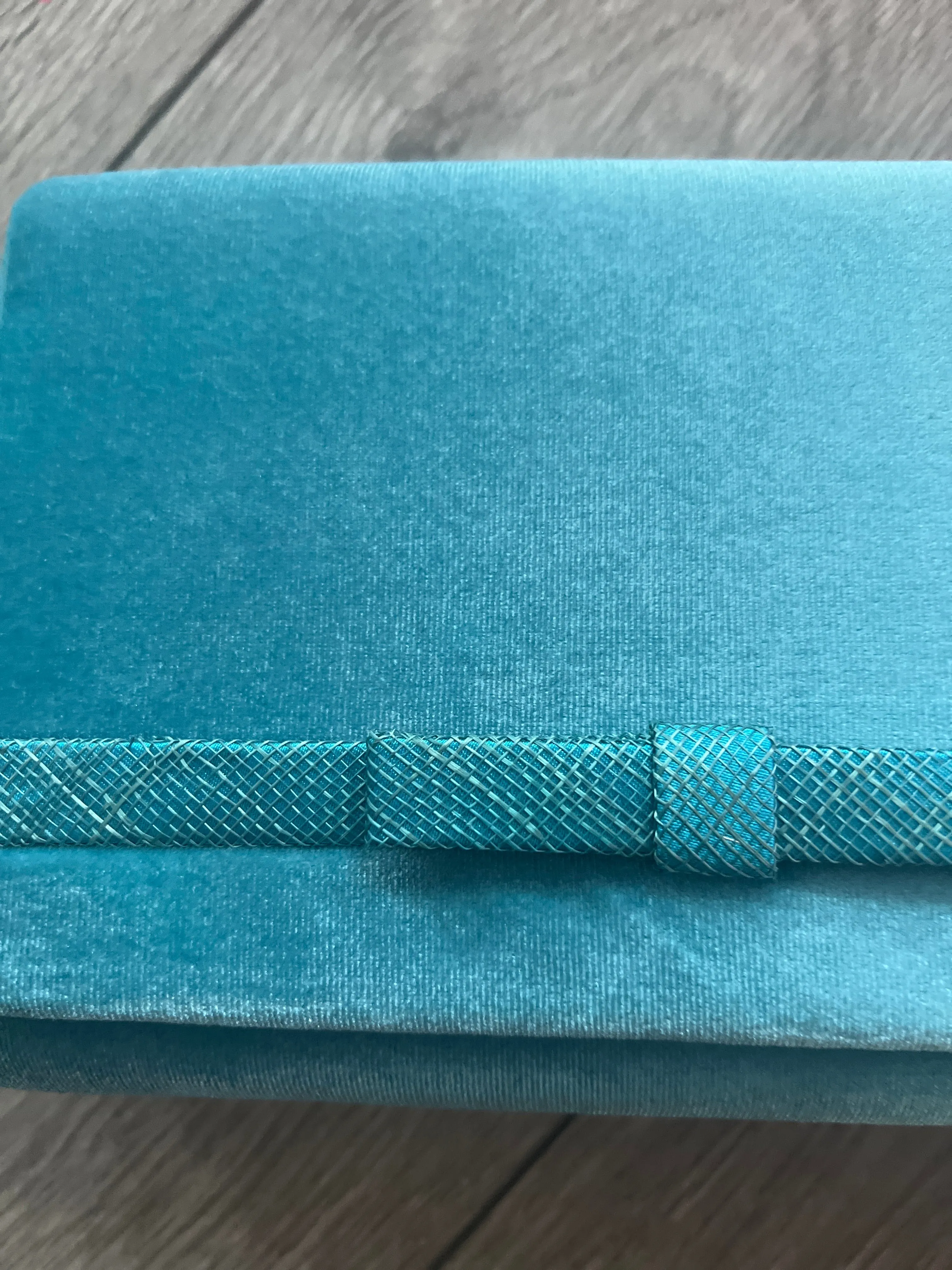 Classic Velvet Azure Clutch Bag For Weddings