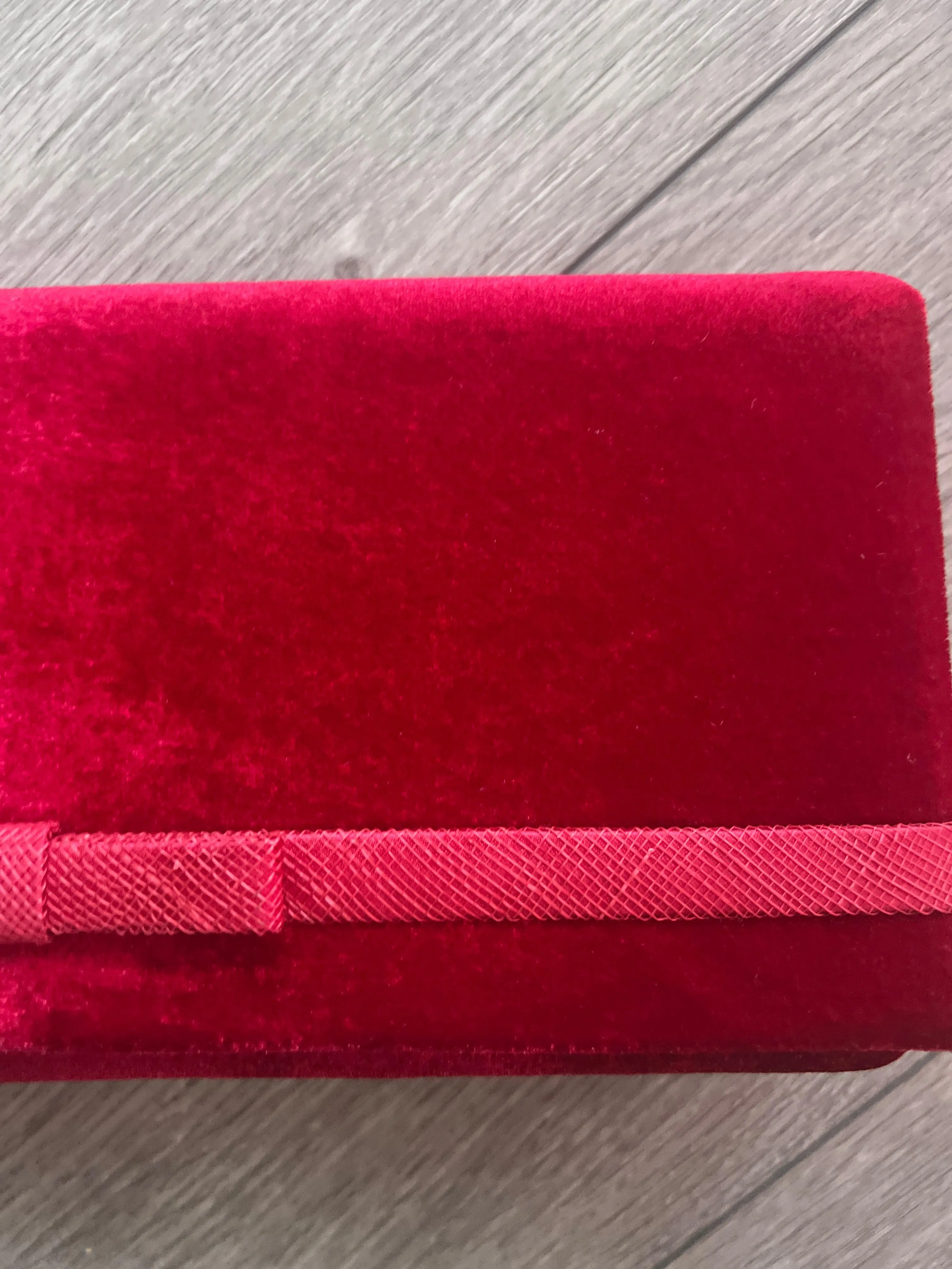 Classic Velvet Rouge Clutch Bag For Weddings