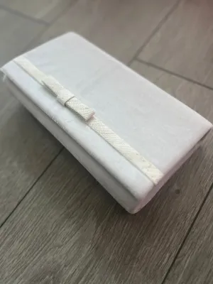 Classic Velvet White Clutch Bag For Weddings