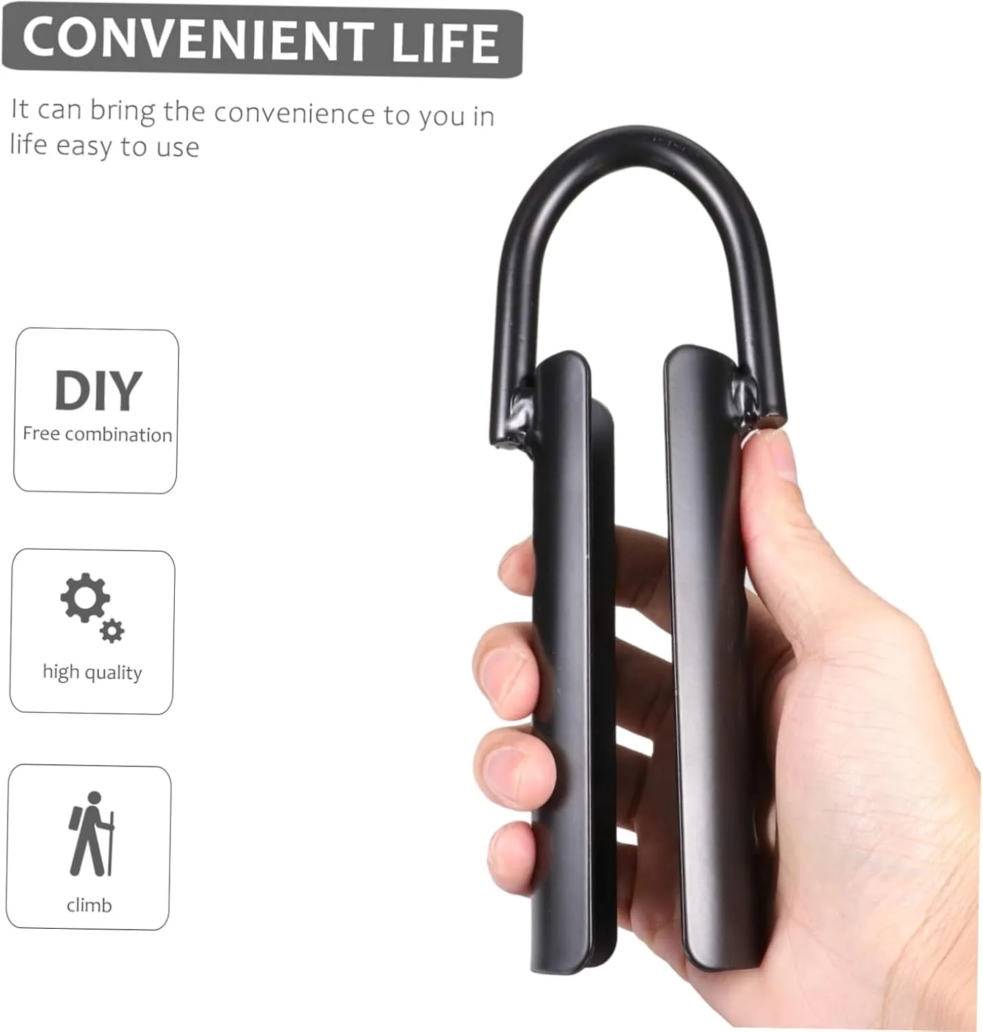 Climbing Rope Hook Tricep Cable Machine Jump Macrame Cord Heavy Duty Coat Hangers Pull up Station Heavy