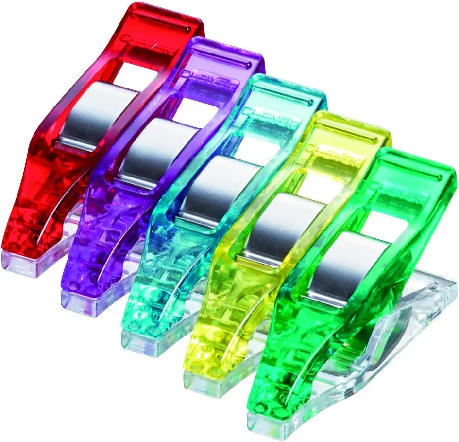 Clover Needlecraft Inc Mini Wonder Clips 50 pcs, Multicolour