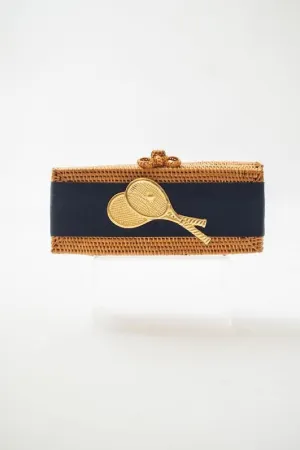 Colette - Navy Band with Double Tennis Racket