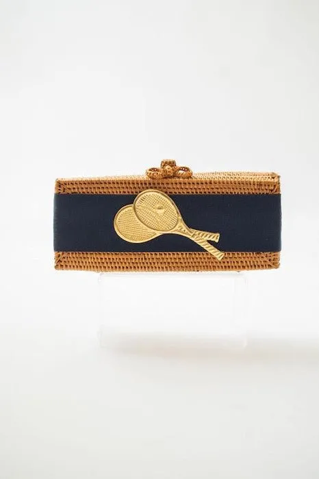 Colette - Navy Band with Double Tennis Racket