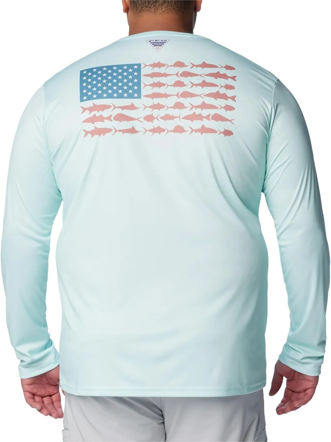 Columbia Men's PFG Terminal Tackle Fish Flag Long Sleeve Fishing Shirt