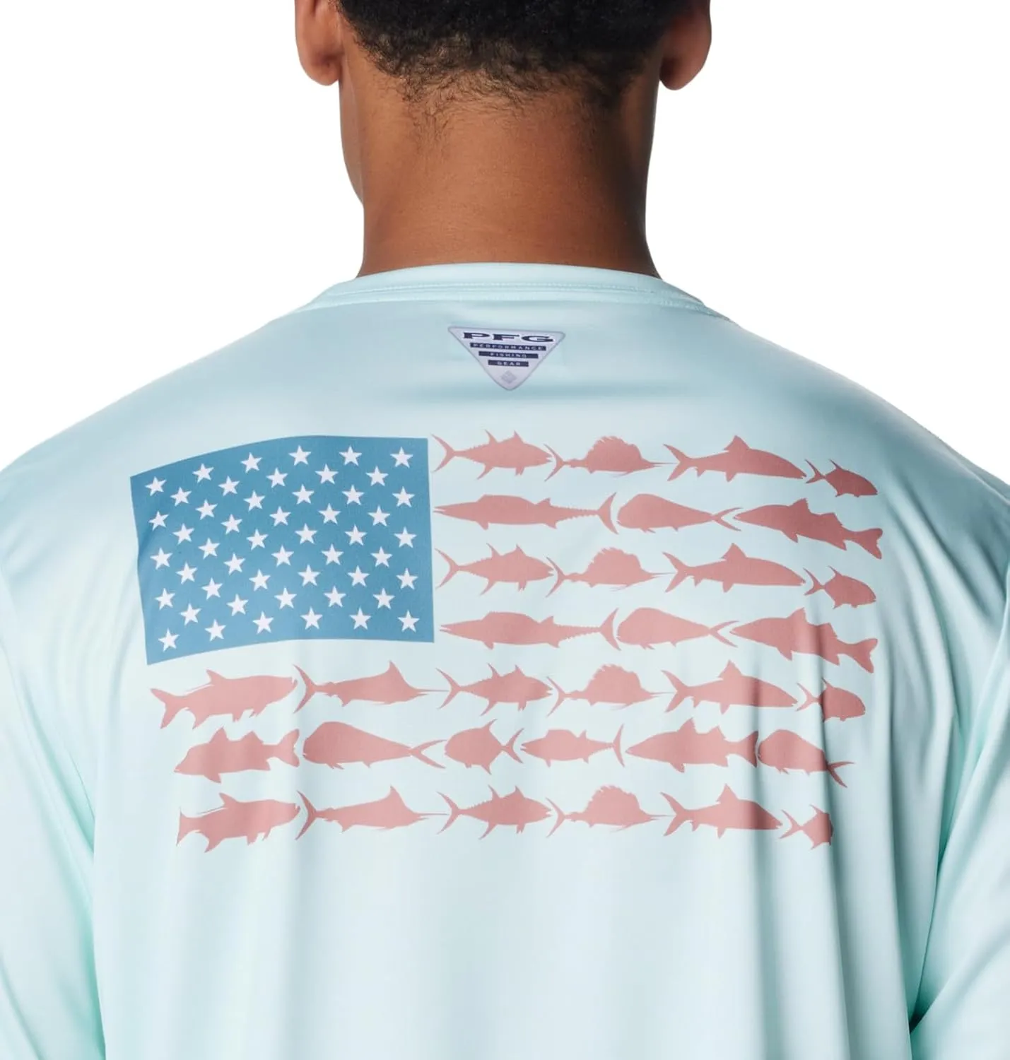 Columbia Men's PFG Terminal Tackle Fish Flag Long Sleeve Fishing Shirt