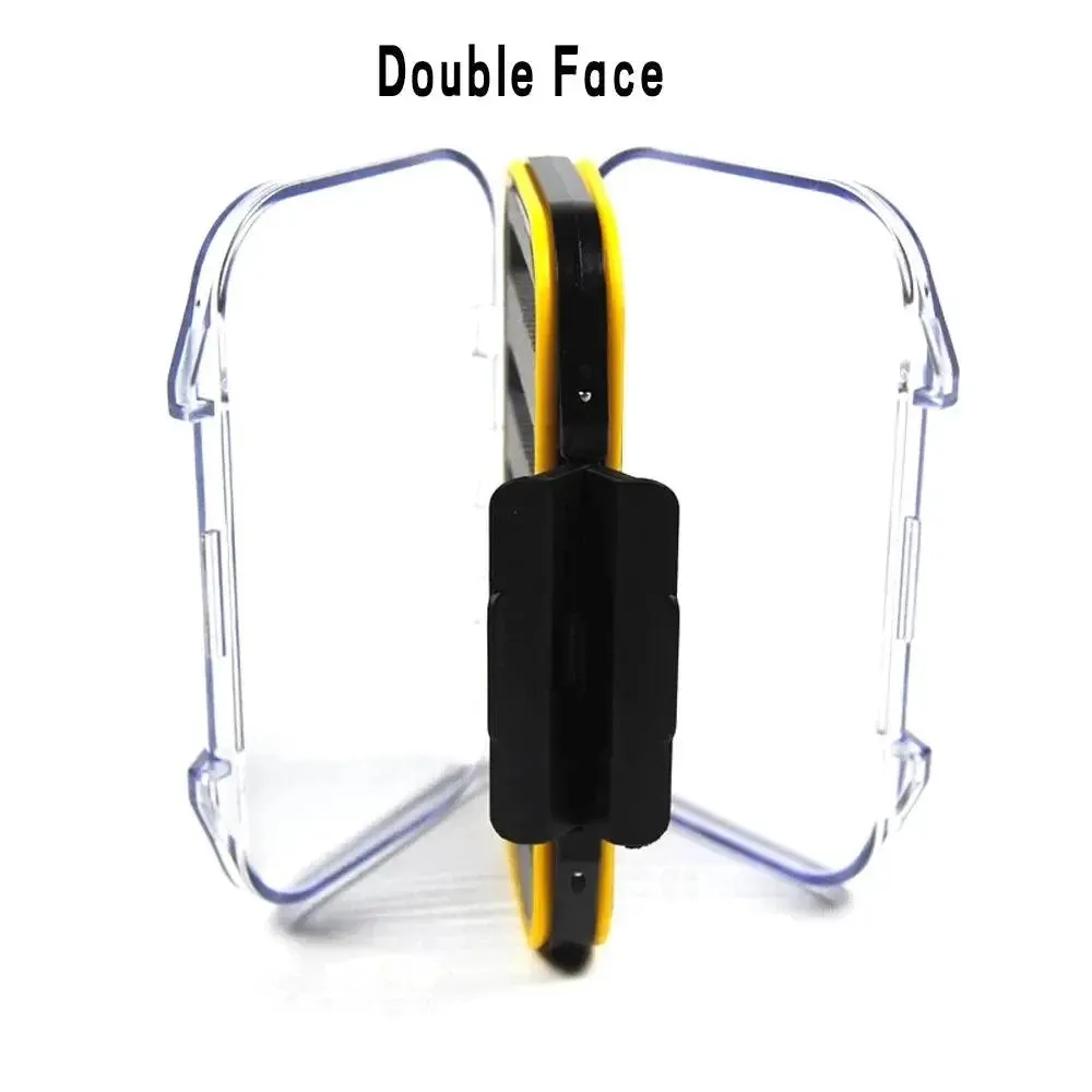 Compact Double Layer Waterproof Nymph Fly Box for Fishing - 10.5x7.0x3.1CM