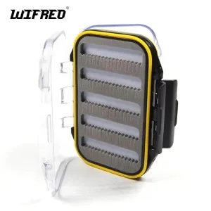 Compact Double Layer Waterproof Nymph Fly Box for Fishing - 10.5x7.0x3.1CM