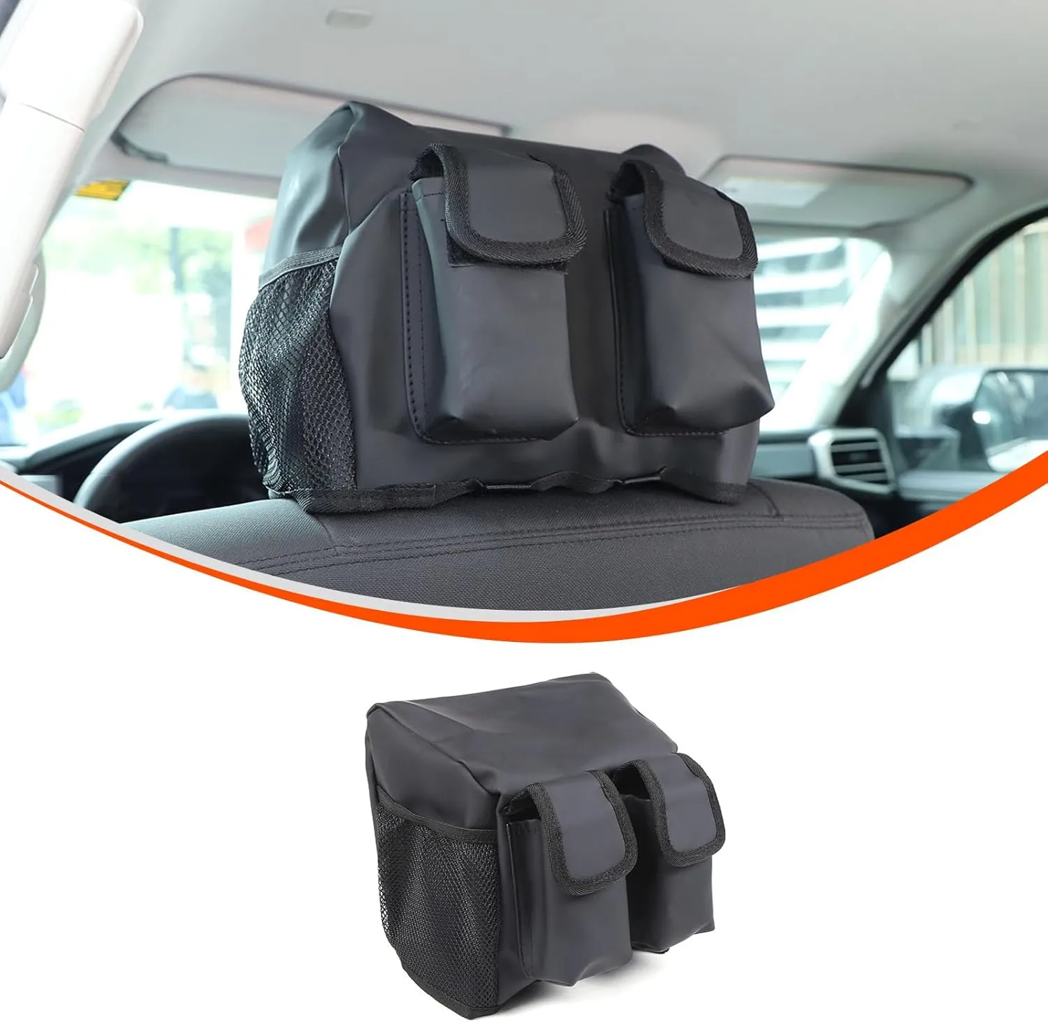 Compatible with Tundra 2022 2023 2024  Car Seat Headrest Expansion Storage Bag,Practical Tool Box with Multiple Pockets,Sports Gym Bag Duffle Bag,Travel Duffle Bag