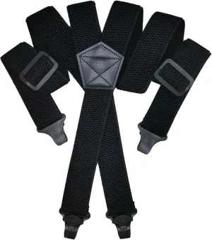 Corn Pattern 1.5" Wide Suspenders for Men With Strong Plastic Clips.
