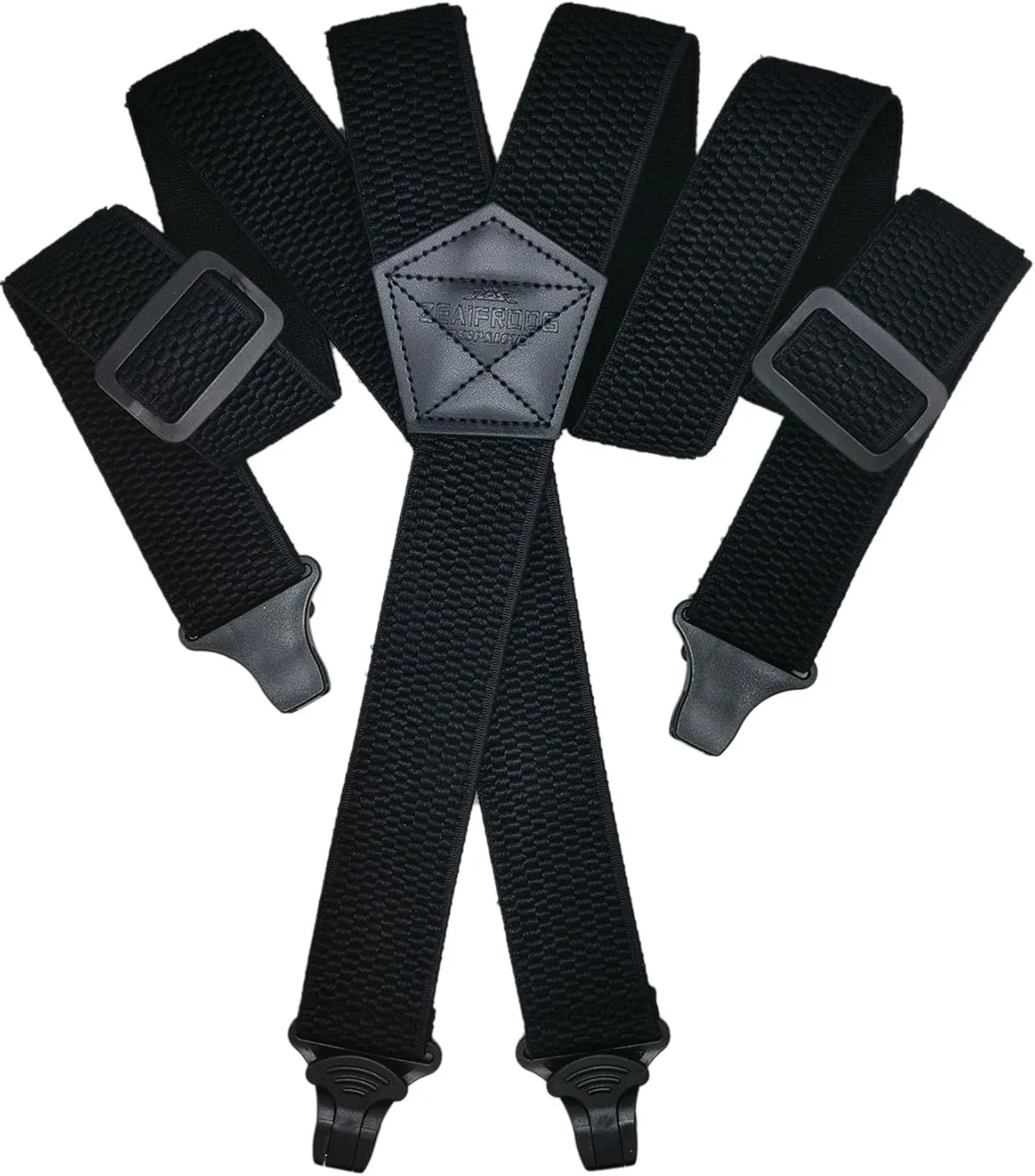 Corn Pattern 1.5" Wide Suspenders for Men With Strong Plastic Clips.