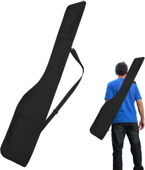 Cosmos Foldable Fishing Rod Bag Case Organizer - Fishing Pole Storage Bag Portable Spinning & Reel Protective Carrier Case Backpack, 53" Length with 7" Hidden Extendable Cover