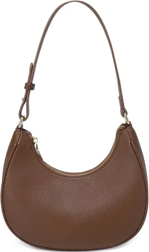Crescent Shoulder Bags for Women Cute Hobo Tote Handbag Under the Arm Purses Mini Clutch Purse with Zipper Closure