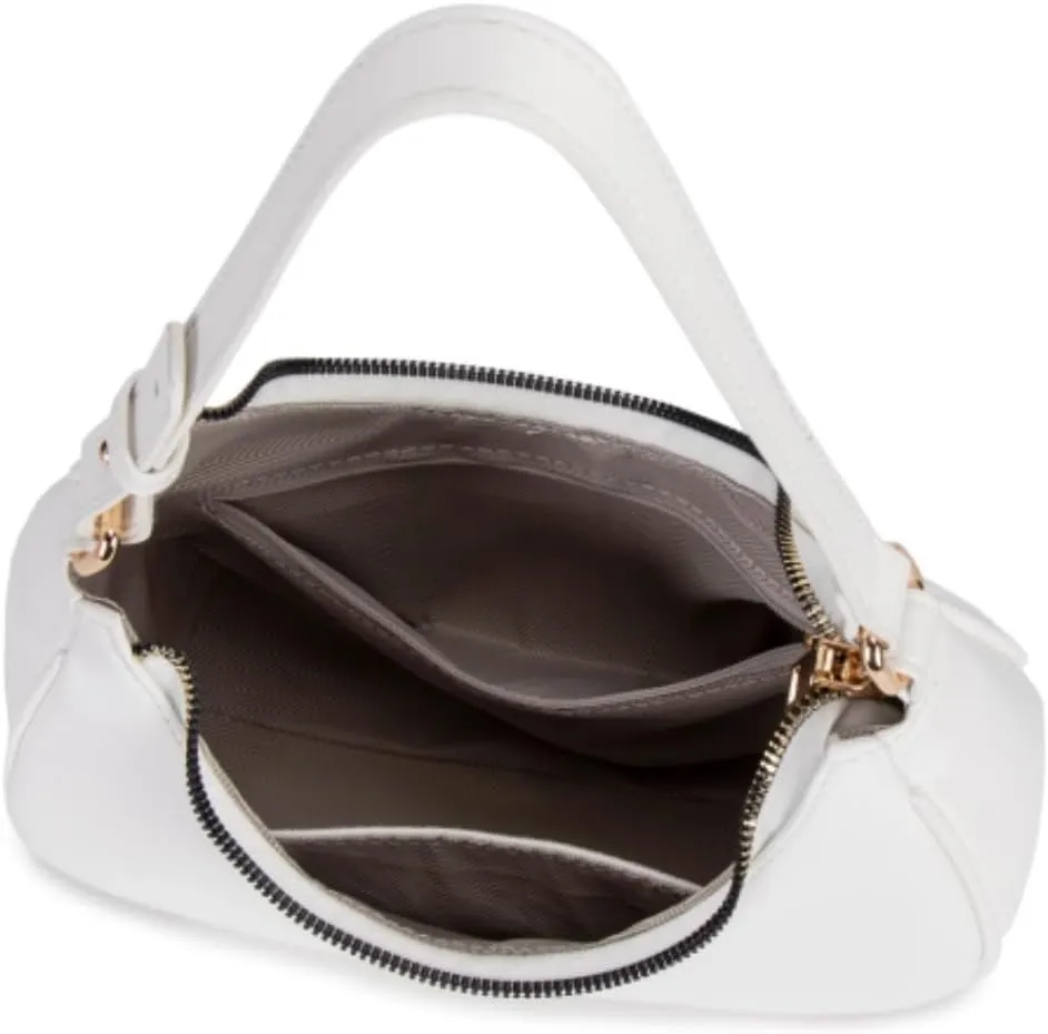 Crescent Shoulder Bags for Women Cute Hobo Tote Handbag Under the Arm Purses Mini Clutch Purse with Zipper Closure
