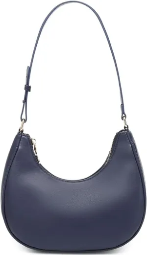 Crescent Shoulder Bags for Women Cute Hobo Tote Handbag Under the Arm Purses Mini Clutch Purse with Zipper Closure