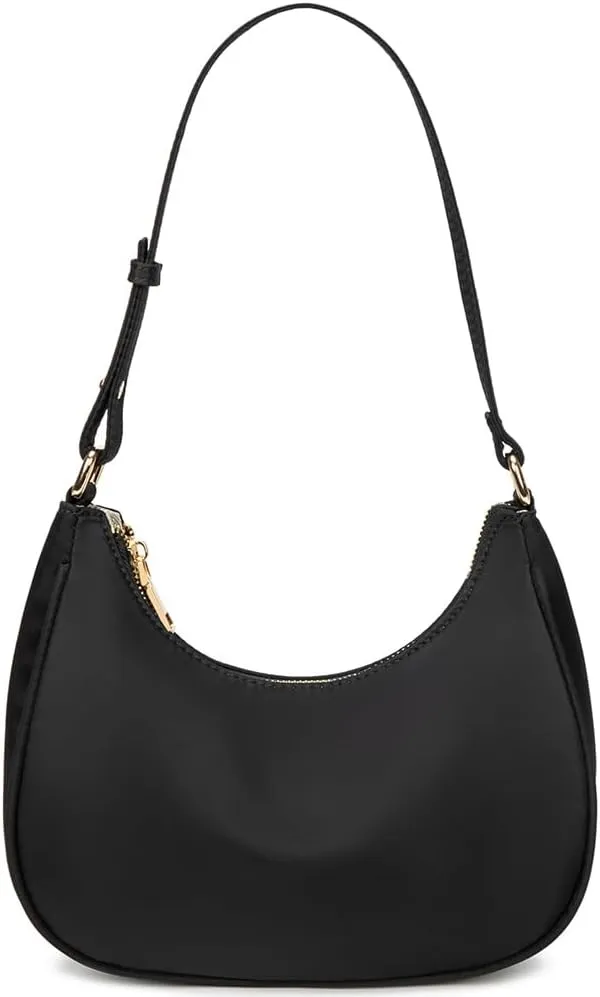 Crescent Shoulder Bags for Women Cute Hobo Tote Handbag Under the Arm Purses Mini Clutch Purse with Zipper Closure