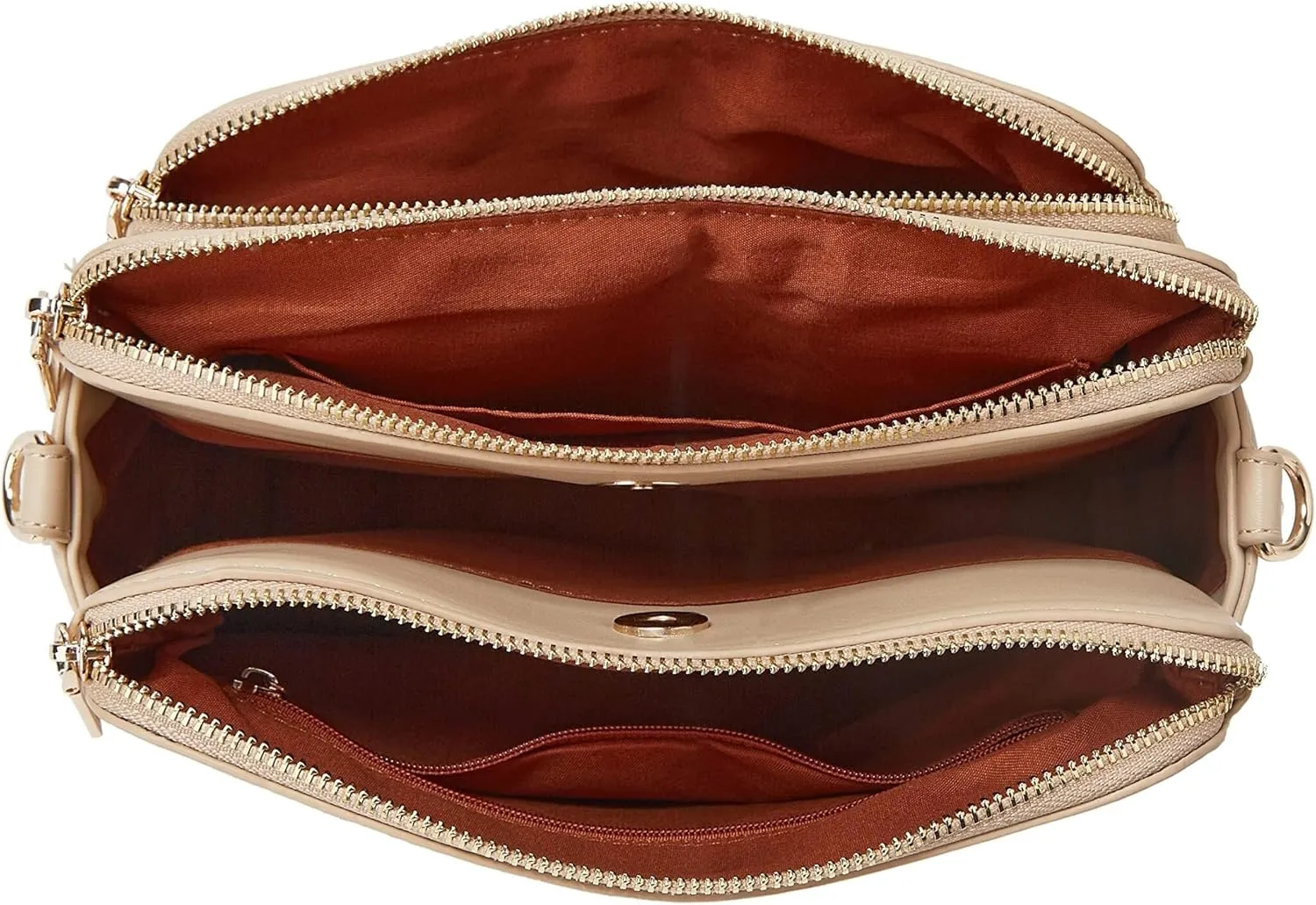 Crossbody Bags for Women Three-Layer Shoulder Bag Vegan Leather Multiple Compartments Handbag Purses Satchel Hobo Clutch