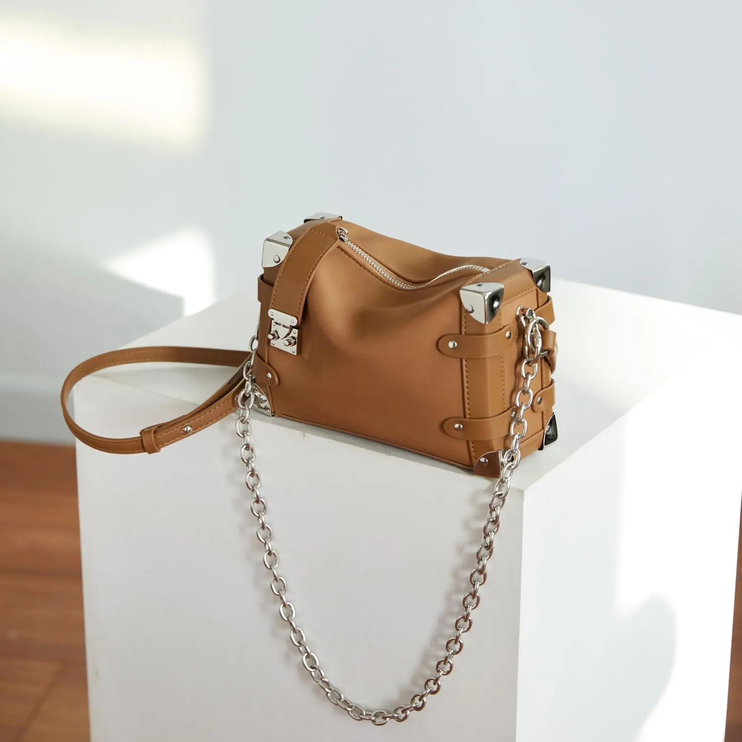 Crossbody Shoulder Bag for Women Tote Handbags Mini Suitcase Bag