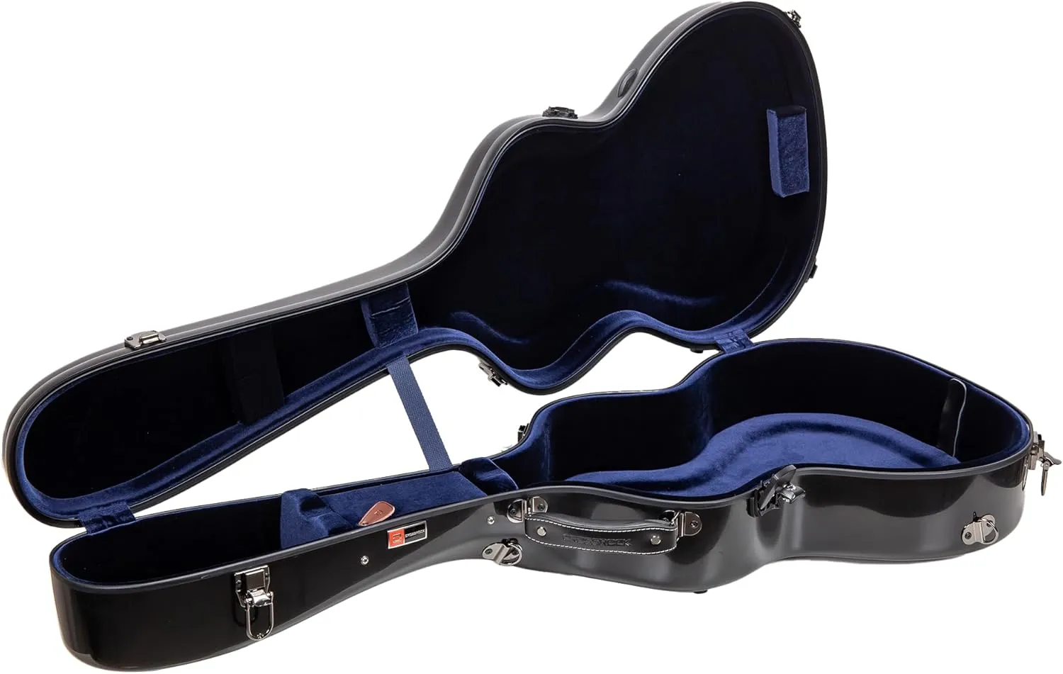 Crossrock Fiberglass Universal Acoustic Guitar Case for 14-Fret Gibson L-00, Yamaha LS/AC Concert, Taylor Grand Concert, and some types of Dobro-Black (CRF2020-L00BK)