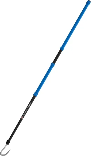 CudaCuda Carbon Fiber Gaff - 4ft Shaft with 2" Hook (Forged Stainless Steel Head, Rope Grips, Floats)