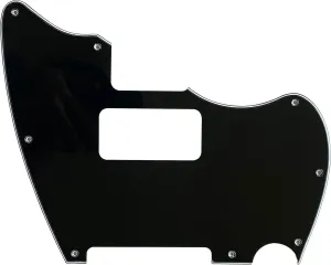 Custom For Fender Warmoth MJT Telemaster Jazzcaster TV Jones Style Guitar Pickguard Scratch Plate (3 Ply Black)