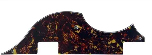 Custom For Hofner Bass Style Guitar Pickguard Scratch Plate (4 Ply Brown Tortoise)