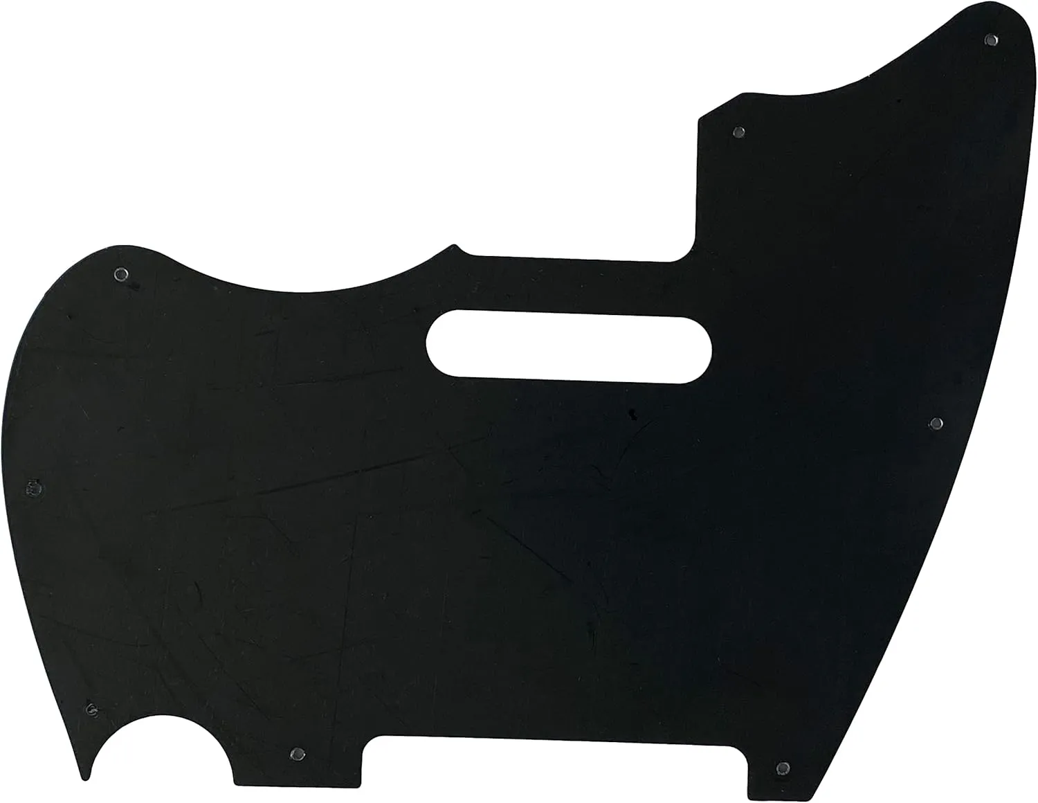 Custom For Warmoth MJT Telemaster Jazzcaster Style Electric Guitar Pickguard (3 Ply Black)