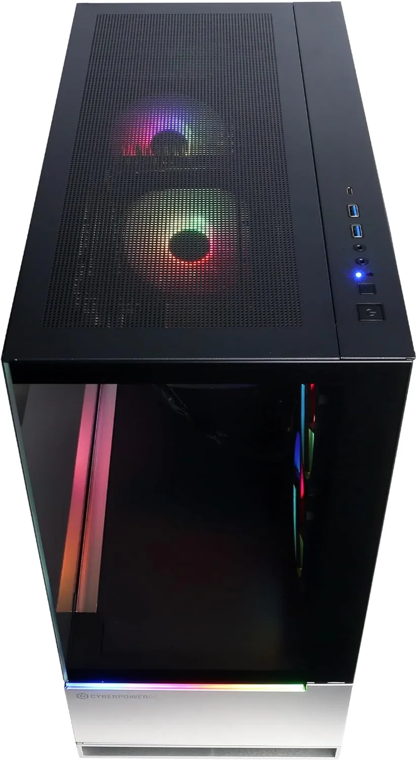 CyberPowerPC Gamer Master Gaming PC, AMD Ryzen 7 8700F 4.1GHz, GeForce RTX 4060 Ti 8GB, 16GB DDR5, 1TB PCIe Gen4 SSD, WiFi Ready & Windows 11 Home (GMA2900A)
