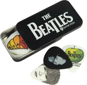 D'Addario Accessories Beatles Guitar Picks - The Beatles Collectable Guitar Picks - Picks with Tin, 15 Pack, Logo