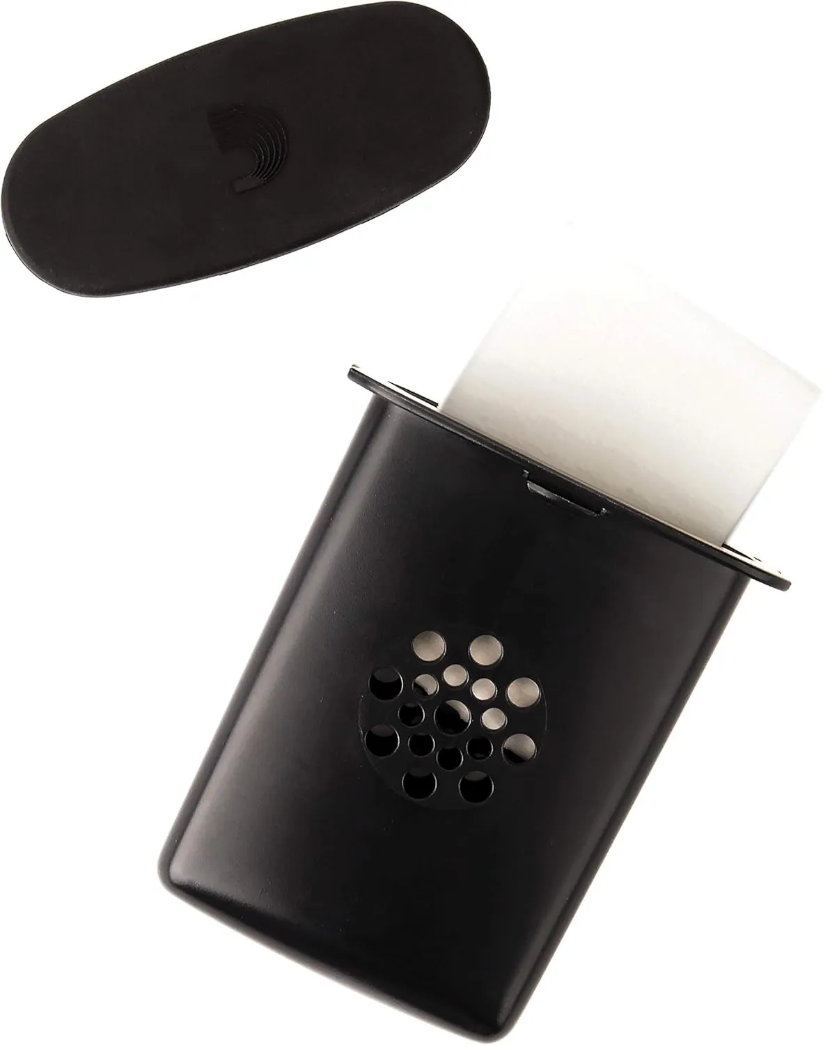 D'Addario Accessories Guitar Humidifier Pro - Acoustic Guitar Soundhole Humidifier with Sponge - Non Drip - Suspends from Strings - Holds 12x Weight in Water