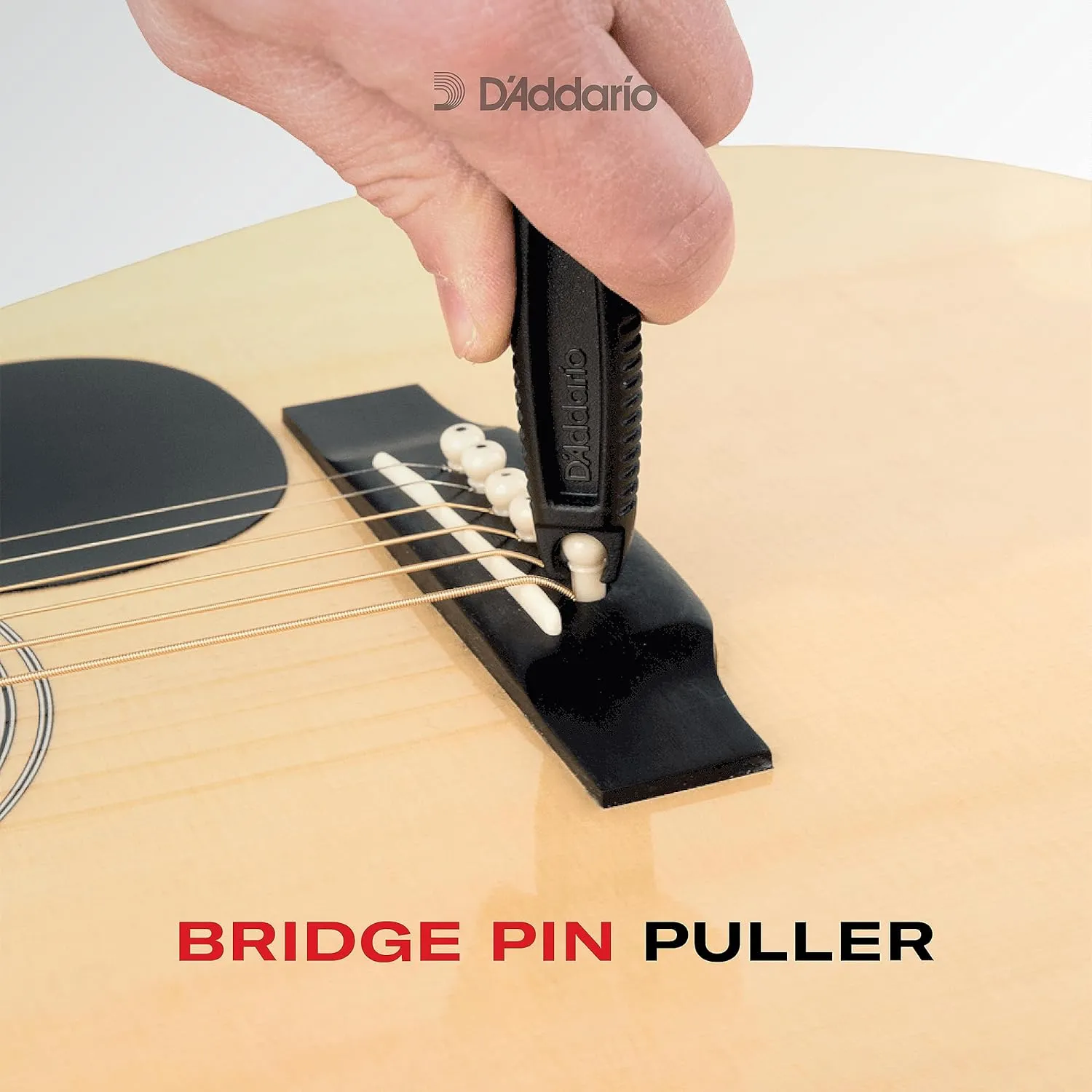 D'Addario Accessories Pro-Winder Guitar String Winder, Cutter, Bridge Pin Puller - All in One Guitar Tool - Black