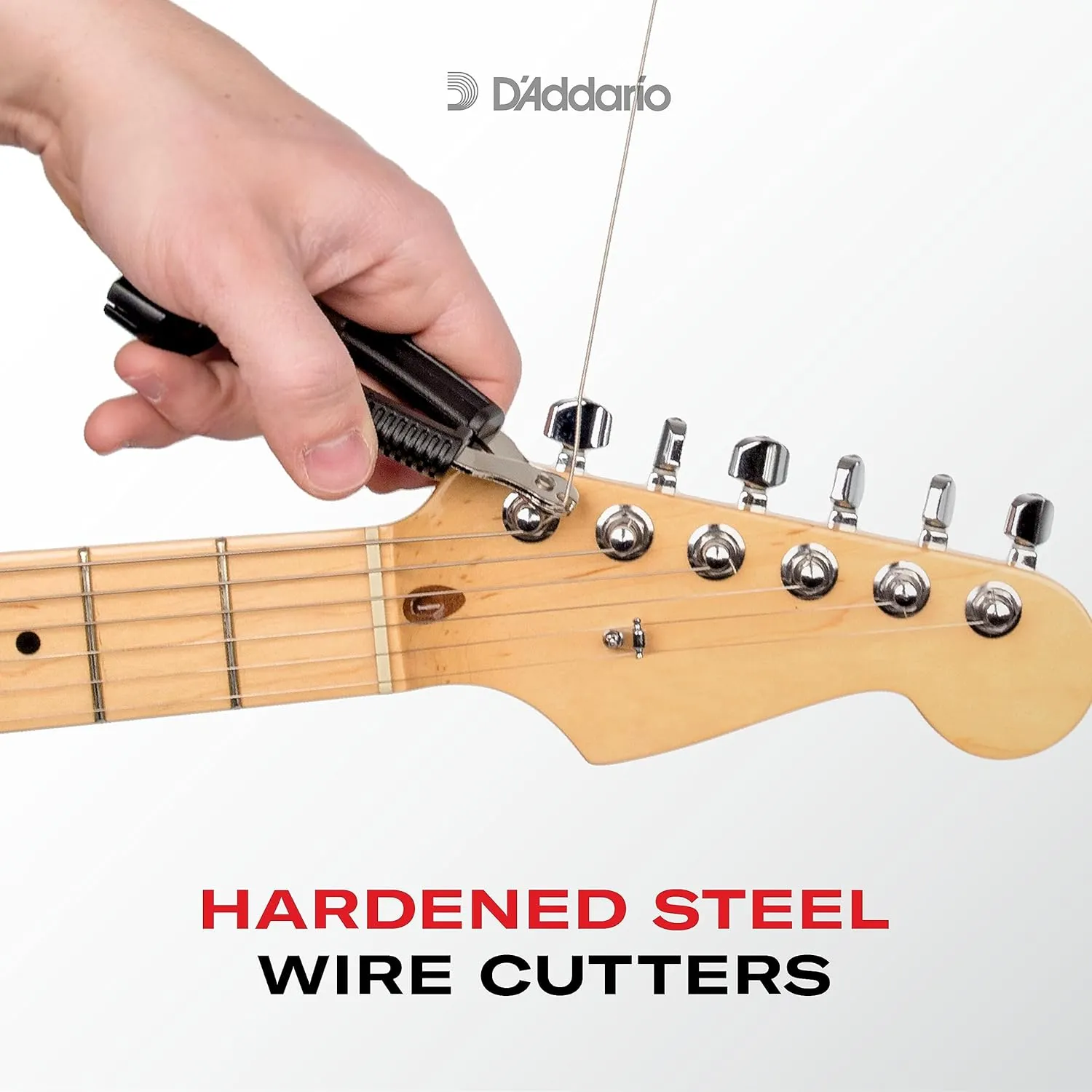D'Addario Accessories Pro-Winder Guitar String Winder, Cutter, Bridge Pin Puller - All in One Guitar Tool - Black
