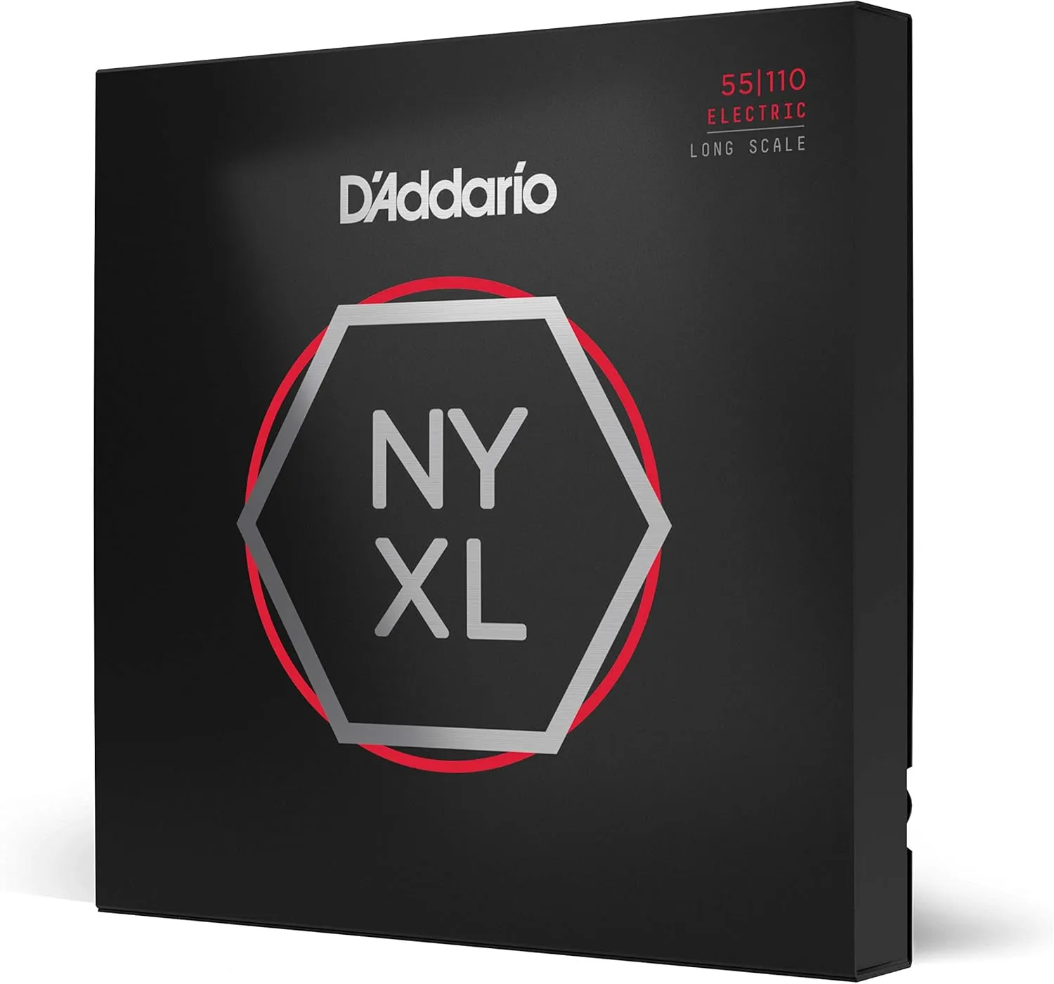 D'Addario Bass Guitar Strings - NYXL Bass Strings - NYXL55110 - Unrivaled Strength, Tuning Stability, Enhanced Response - For 4 String Bass Guitars - 55-110 Heavy, Long Scale