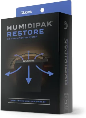 D'Addario Guitar Humidifier Kit - Humidipak Restore Kit - Automatic Guitar Humidification Conditioning System - Safely Rehydrate Guitar and Case