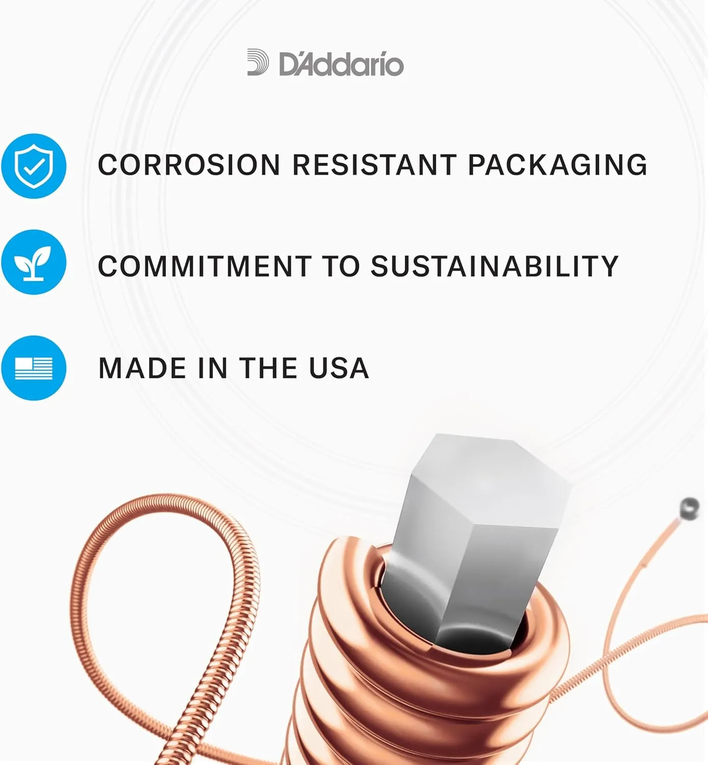 D'Addario Guitar Strings - Phosphor Bronze Acoustic Guitar Strings - EJ16-3D - Rich, Full Tonal Spectrum - For 6 String Guitars - 12-53 Light, 3-Pack