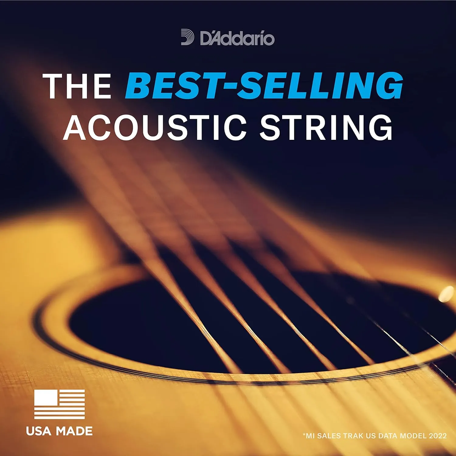 D'Addario Guitar Strings - Phosphor Bronze Acoustic Guitar Strings - EJ26-3D - Rich, Full Tonal Spectrum - For 6 String Guitars - 11-52 Custom Light, 3-Pack