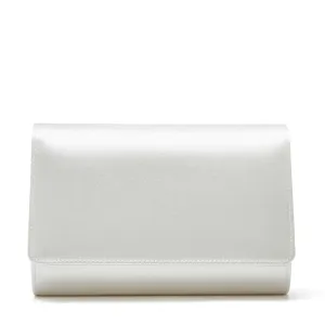 Dafnee - Ivory Satin Wedding Clutch Bag