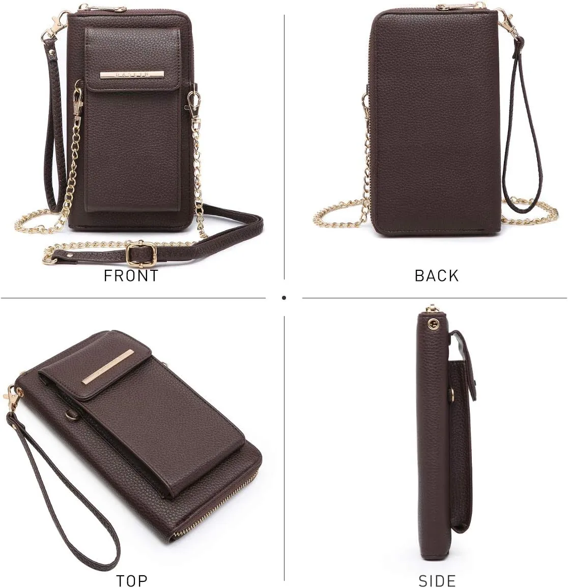 Dasein Crossbody Bag Phone Purse Handbag for Women Shoulder Bag Credit Card Wristlet Wallet with Multi Pockets