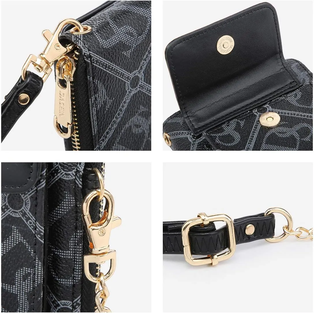 Dasein Crossbody Bag Phone Purse Handbag for Women Shoulder Bag Credit Card Wristlet Wallet with Multi Pockets