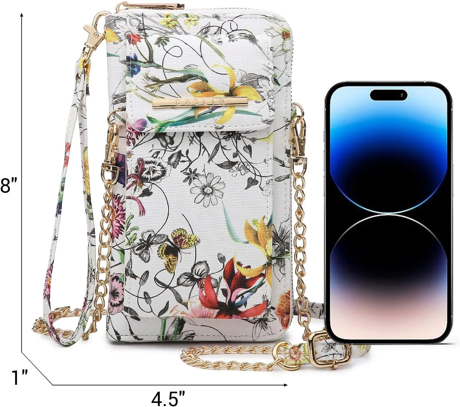 Dasein Crossbody Bag Phone Purse Handbag for Women Shoulder Bag Credit Card Wristlet Wallet with Multi Pockets