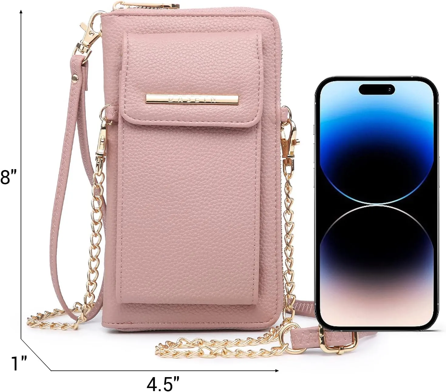 Dasein Crossbody Bag Phone Purse Handbag for Women Shoulder Bag Credit Card Wristlet Wallet with Multi Pockets