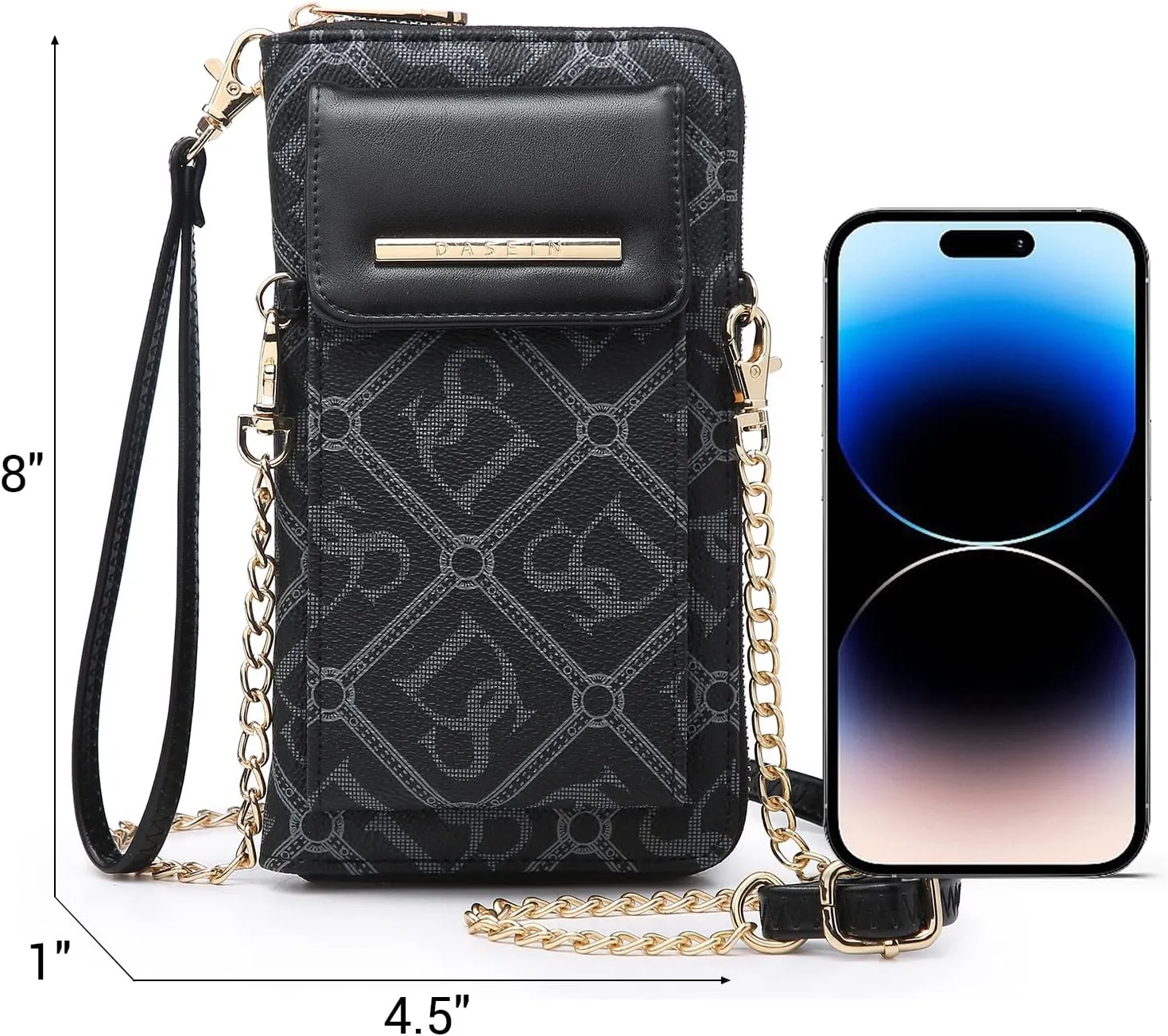 Dasein Crossbody Bag Phone Purse Handbag for Women Shoulder Bag Credit Card Wristlet Wallet with Multi Pockets