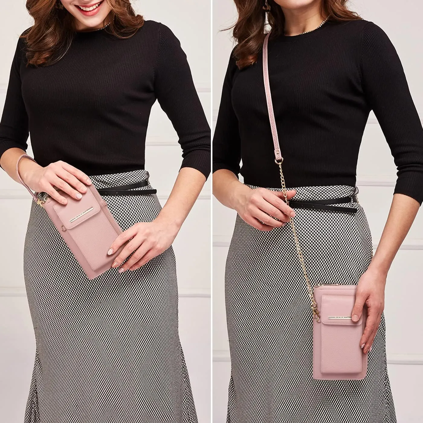 Dasein Crossbody Bag Phone Purse Handbag for Women Shoulder Bag Credit Card Wristlet Wallet with Multi Pockets
