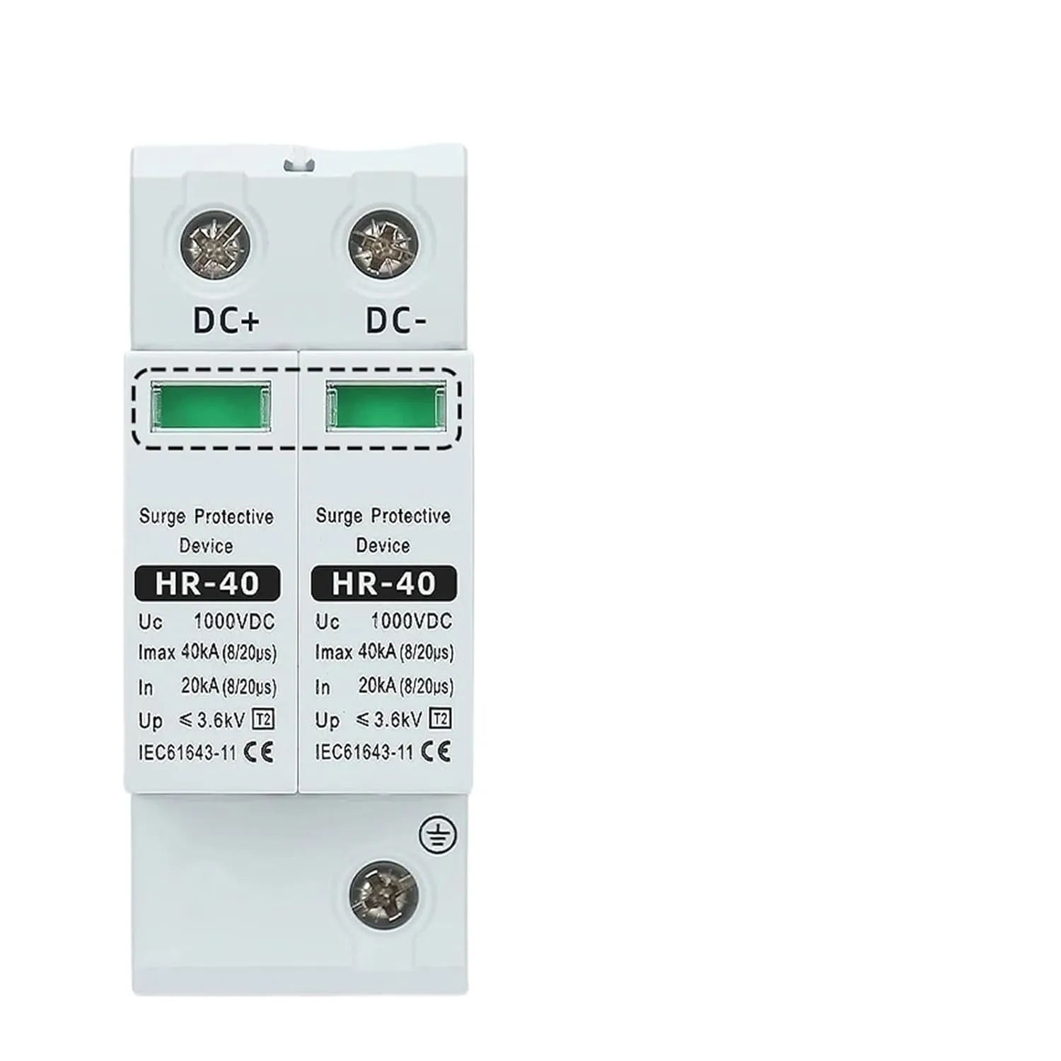 DC Surge Protection Device 2P 3P500V600V800V1000V TDNK ovoltaic Solar Lightning Arrester(2P,800V)