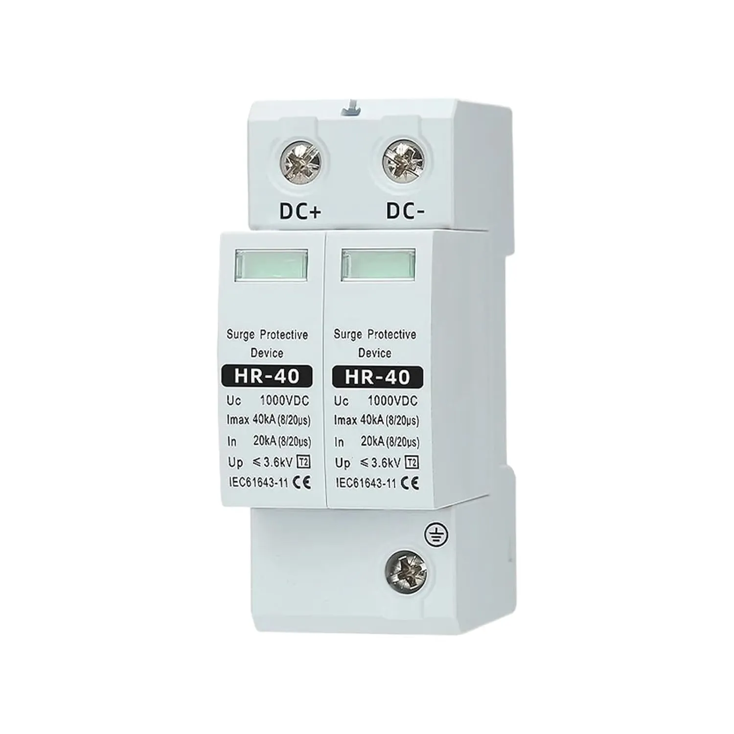 DC Surge Protection Device 2P 3P500V600V800V1000V TDNK ovoltaic Solar Lightning Arrester(2P,800V)