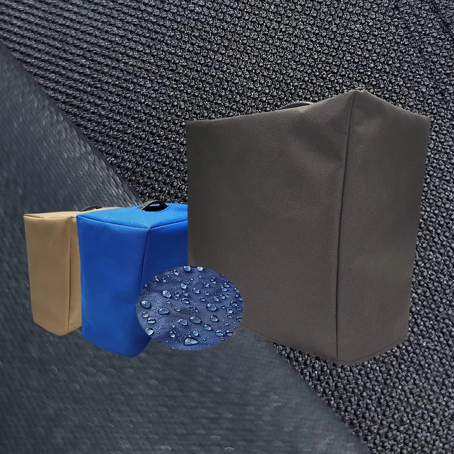 DCFY! Guitar Amplifier Cover for Trace-Elliot Velocette 1x10 Amp | Pitch-Black| Customize Fabric('Choice' Waterproof or Premium Synthetic Leather) & Padding - Made in U.S.A.