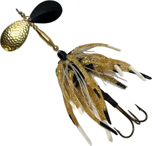 Delong Lures - The Berserker, Bucktail Fishing Lures - Bucktail Jig with Inline Spinner, Musky & Pike Baits Spinnerbaits, Tackle for Freshwater and Saltwater Fishing, Made in USA