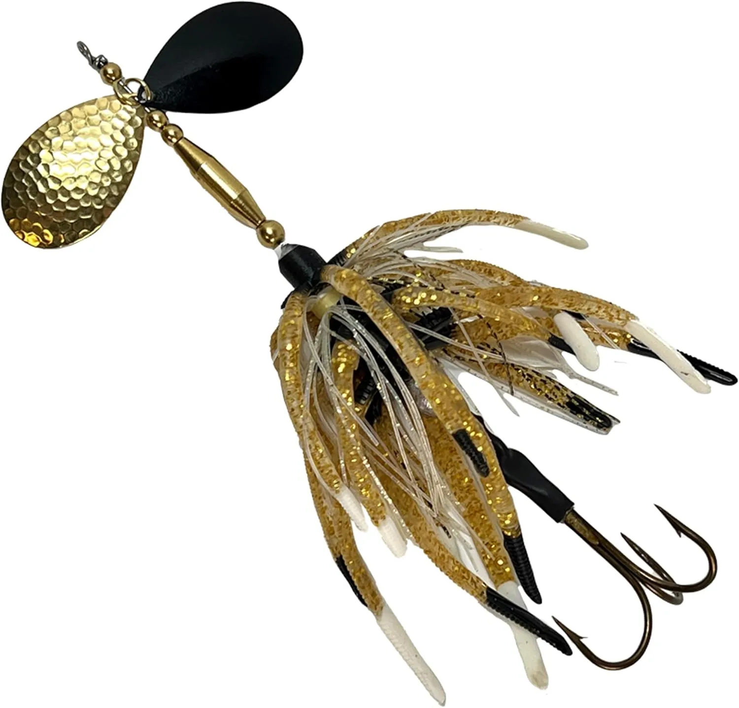Delong Lures - The Berserker, Bucktail Fishing Lures - Bucktail Jig with Inline Spinner, Musky & Pike Baits Spinnerbaits, Tackle for Freshwater and Saltwater Fishing, Made in USA
