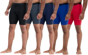 DEVOPS 3 or 5 Pack Compression Shorts Men Spandex Sport Shorts Athletic Workout Running Performance Baselayer Underwear
