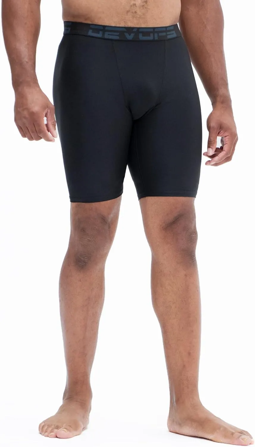 DEVOPS 3 or 5 Pack Compression Shorts Men Spandex Sport Shorts Athletic Workout Running Performance Baselayer Underwear